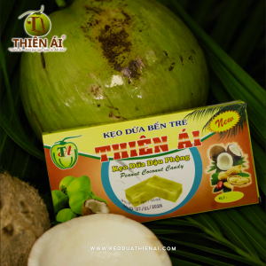 Kẹo Dừa Vị Đậu Phộng (Ngũ Vị) Hộp 220gr
