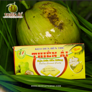 Kẹo Dừa Vị Sầu Riêng (Ngũ Vị) Hộp 220gr