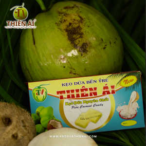 Kẹo Dừa Vị Nguyên Chất (Ngũ Vị) Hộp 220gr