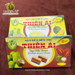 Kẹo Dừa Vị Ca Cao (Ngũ Vị) Hộp 220gr